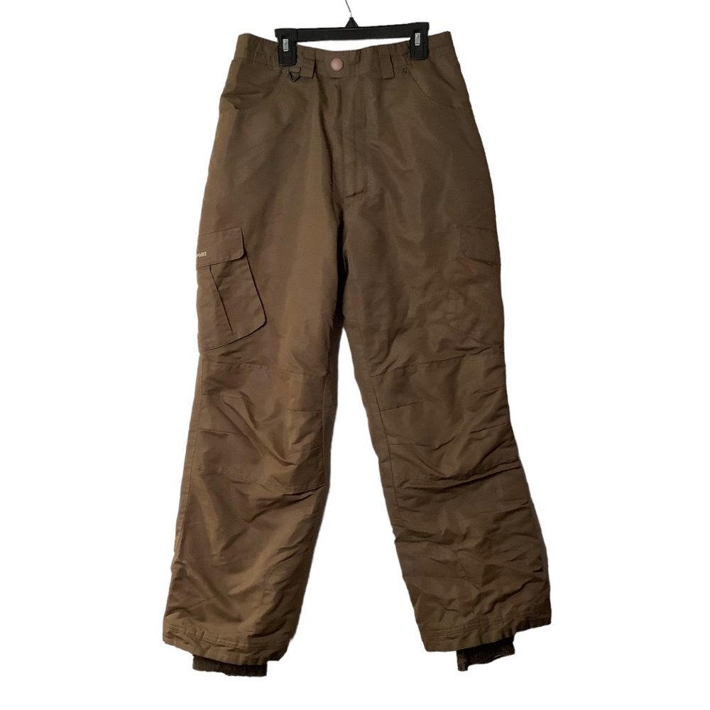 Suisse Sport High Rise Snow‎ Ski Pants Women Size 16 30" Brown Waterproof